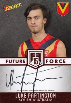 2015 Select Future Force - Red Signatures #FFRS12 Luke Partington Front